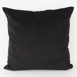 Siyah Birinci Kalite Döşemelik Kadife Kumaş Kırlent Kılıfı - Özel Ölçü Seçenekli