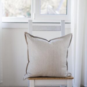 Yüksek Kalite Ham Keten Gri 43*43 %100 Keten Kırlent Kılıfı