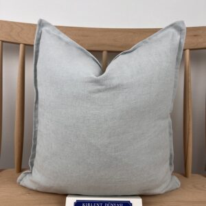 Yüksek Kalite Gri 43*43 %100 Keten Kırlent Kılıfı