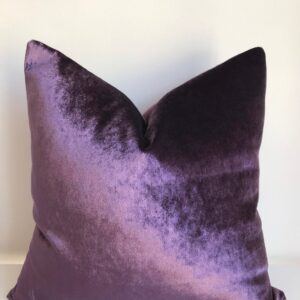 Mor Birinci Kalite Döşemelik Kadife Kumaş Kırlent Kılıfı - Özel Ölçü Seçenekli