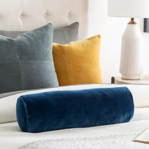 Lacivert Silindir Kırlent Kılıfı - Özel ölçü seçenekli