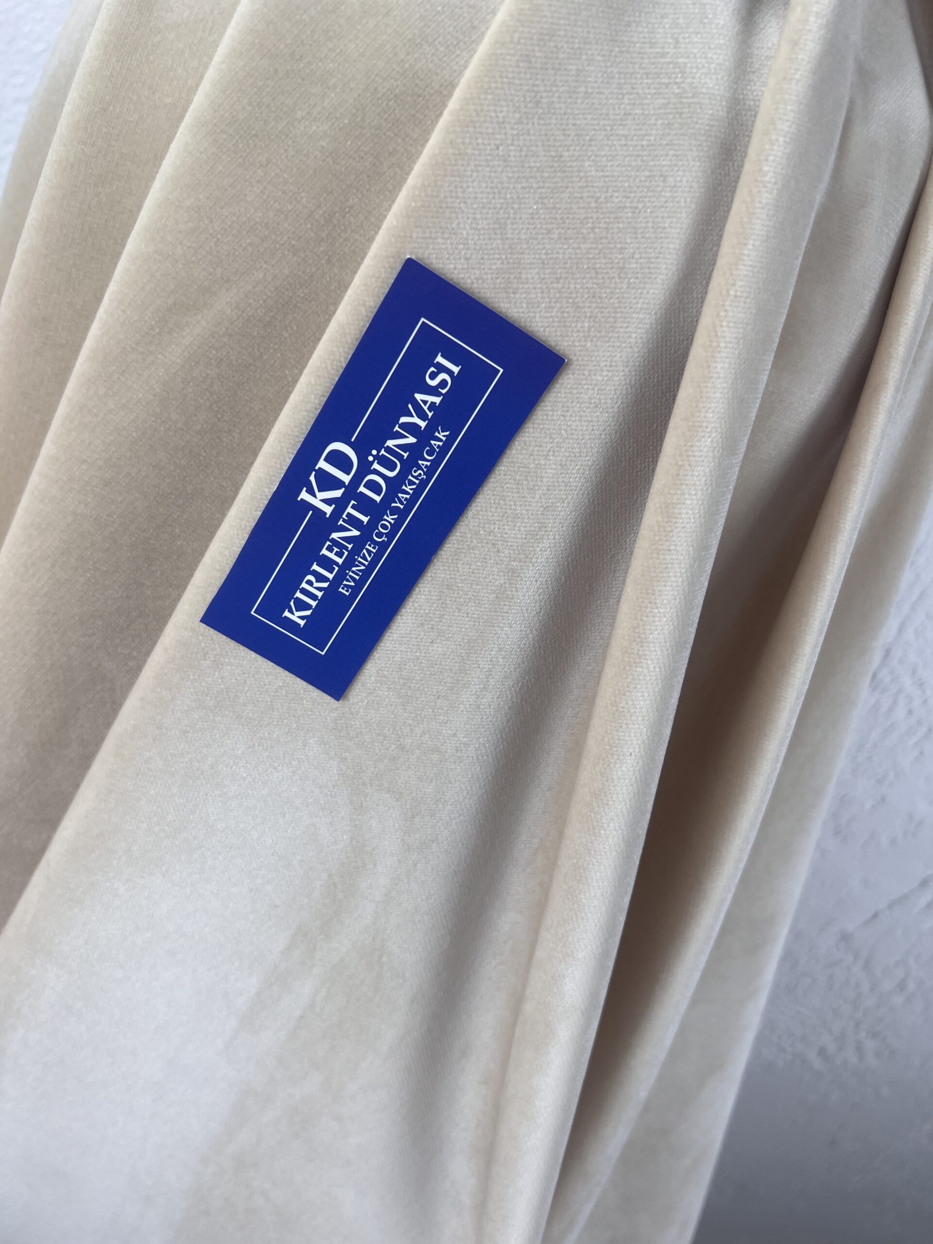 Şampanya Rengi 1. Sınıf Kalite Döşemelik Ve Perdelik Dokuma Kadife ...