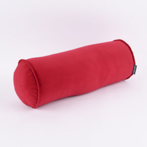 Yüksek Kalite Döşemelik Kadife Kırmızı Silindir Lüks Kırlent Kılıfı
