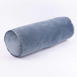 Yüksek Kalite Döşemelik Kadife Duman Mavisi Silindir Lüks Kırlent Kılıfı